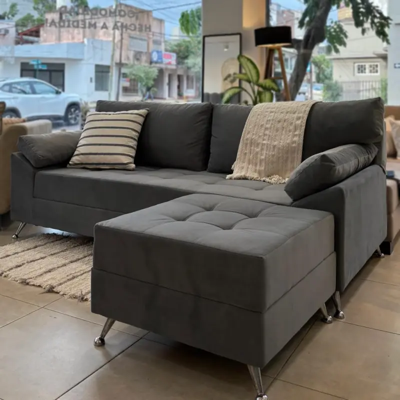 Sillón Italiano 2 Mts con Puff | Casamia Muebles