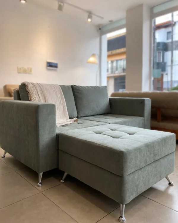 sillon de dos cuerpos + puff